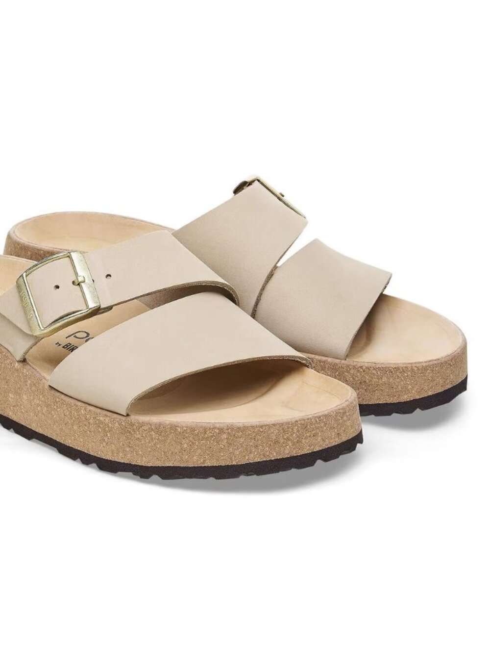 NEW Birkenstock ALMINA SANDCASTLE Beige Sandals Slides 41 Womens 10